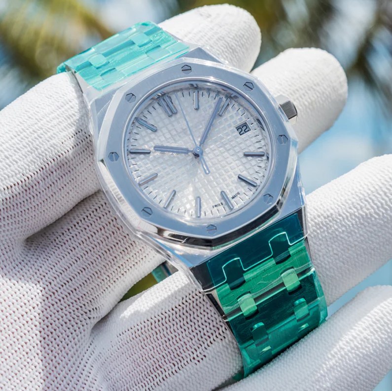 Luxury Watches - Aqua Mint Translucent