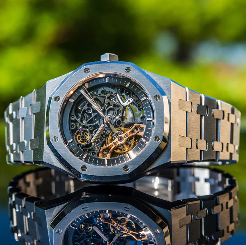 Luxury Watches - Horizon Skeleton Dual-Tone