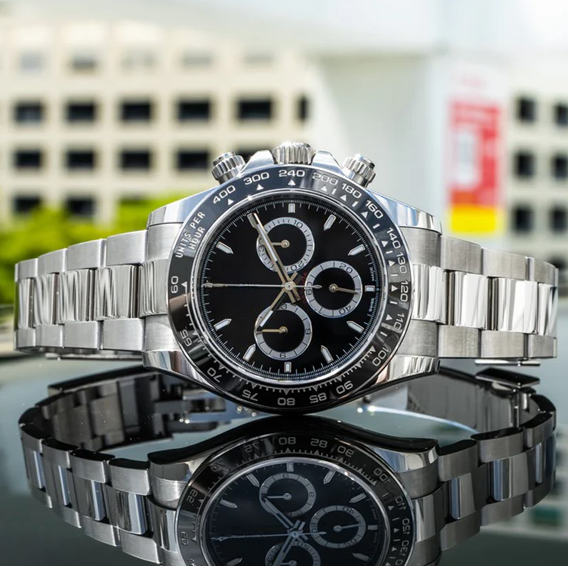 Luxury Watches - Daytona Racing Black Steel